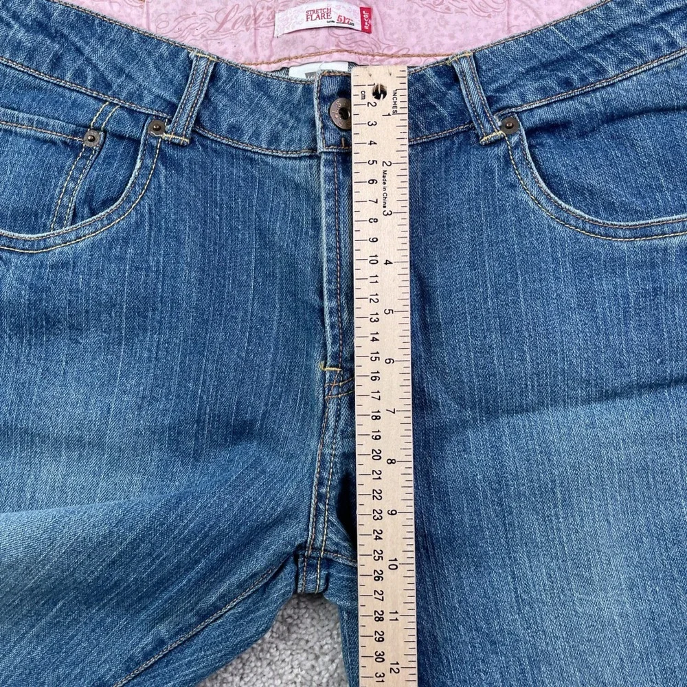 Levis Jeans Juniors‎ 18 Blue 517 Stretch Flare Stretch Denim Retro Y2K Boho